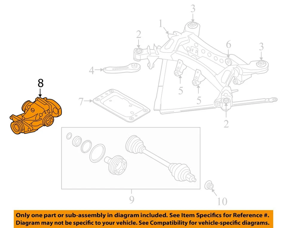 Carrier Rear RWD Open Fits 14-16 BMW M235i 221961 Foto 3 de 4