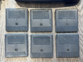 Sega GameGear Console Bundle 6 Game Lot & Case Games Tested! READ