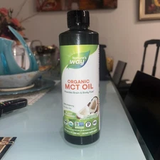 Organic MCT Oil 16 Fl Oz Brain and Body Fuel from Coconuts* C8 Caprylic Acid ...