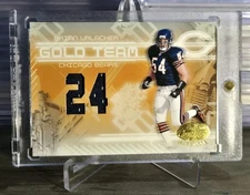 2004 Certified Materials Brian Urlacher Gold Team Jersey /75 Bears Game Worn