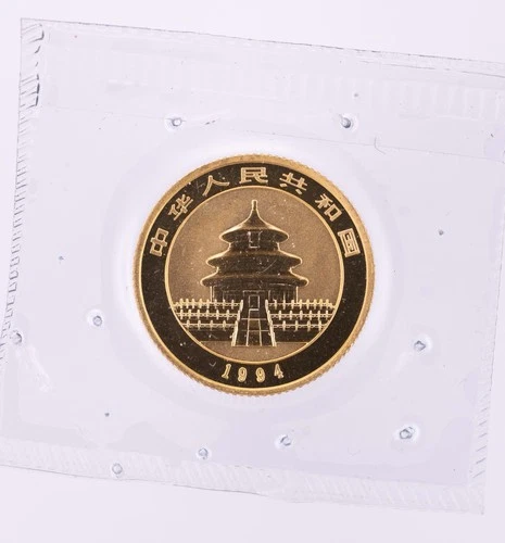 Photo of a 1994 Chinese Gold Panda 1/10 oz from an eBay listing that sold on Apr 20, 2026