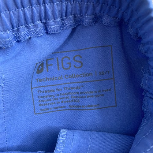 Figs Srub Pants Women XS Tall Ceil Blue Yola Skinny Technical Collection TW2000T - Picture 12 of 16