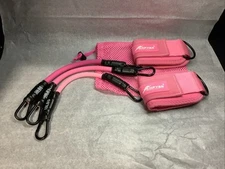 Hpygn Pink Sport Ankle Resistance Bands Cuffs Fitness Sports Gym Exercise NEW