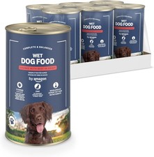 by Amazon Beef Chunks in Gravy Wet Dog Food 6x1.24kg Complete Balanced 2.38 per kilo