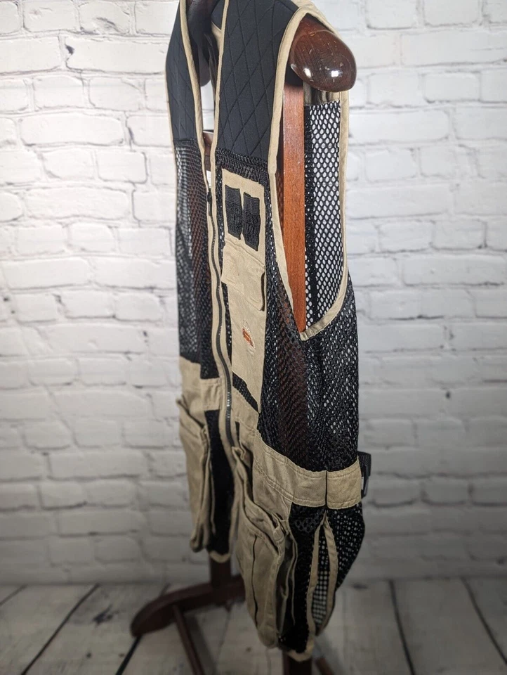 FIELDLINE Vest Mens M/L 38-44 HUNTING VEST BROWN BLACK MESH Outdoor Hunting - Image 2 of 4