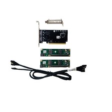 External PCI-E 4.0 X16 to SlimSAS SFF-8654 Adapter 2 PCI-E X8 2 Baseplate Cable