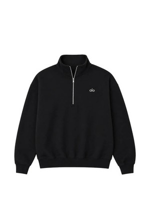 ALO Yoga Accolade Unisex Quarter Zip Fleece Pullover