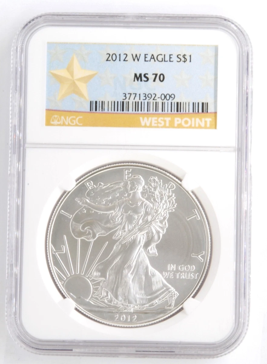 American Eagle MS 70 Graded 2012 Silver Bullion Coins for sale | eBay