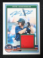 2023 Panini USA Baseball Stars & Stripes Prime 19/25 Kyle Teel #SM-KT Auto 1v3