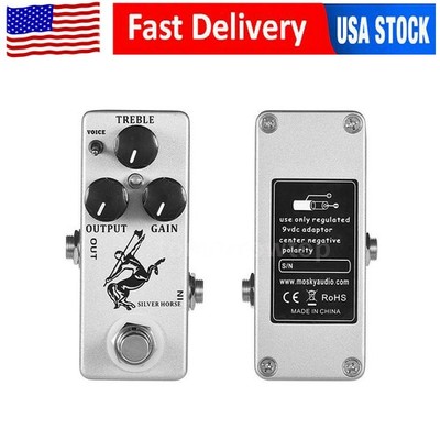 High Quality MOSKY Overdrive Boost Guitar Effect Pedal Treble Output Gain Knob