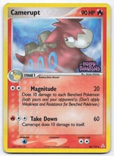 Camerupt 36/110 Holon Phantoms Reverse Holo Uncommon Pokemon Card Stamped LP