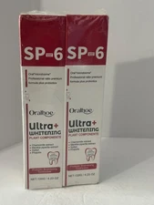 ORALHOE ULTRA +WHITENING SP 6 PROBIOTIC BRIGHTENING TOOTHPASTE 2 PACK