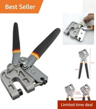 10-Inch High-Carbon Steel Stud Crimper Pliers - Efficient Drywall Fastening Tool