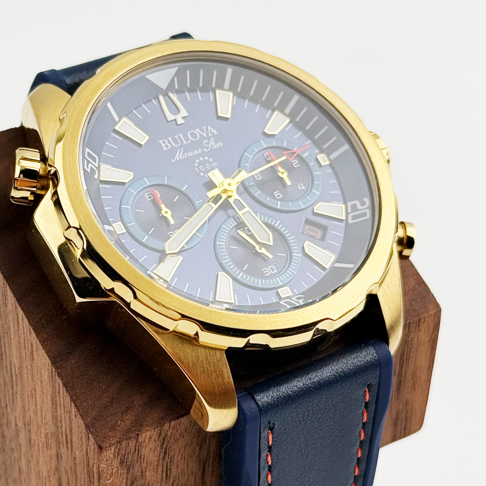 Bulova 97B168 Marine Star Men Watch Blue Dial Six-Hand Sports ...