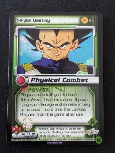 2 Foil Dragonball Z Score Limited Card