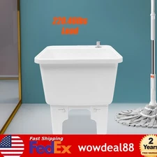 Mop Sink Service Basin Plastic Mop Sink Freestanding Sink 15.7" x 14" x 16.9"