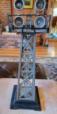 VINTAGE Louis Marx O Gauge Railroad Train - Black Yard Flood Light Tower