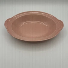 LuRay Pastels 10” Oval Vegetable Serving Bowl Pink Taylor SmithPink