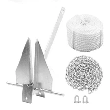 Boat Anchor Ship Anchor Carbon Steel Corrosion Resistant Multifunctional 13lb