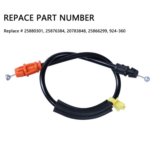 Cable de cierre de puerta de 16,5" compatible con Chevy Silverado Tahoe Yukon 2007-2014... - Imagen 3 de 7