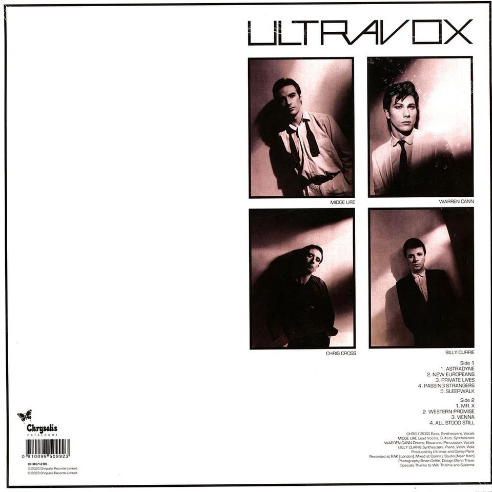 Ultravox Vienna Picture Disc Vinyl LP 2020 Remaster New Sealed Free UK P&P - Image 4 of 4