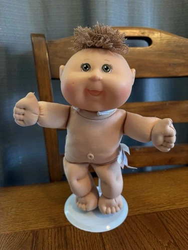 New ListingCabbage Patch Kid 25th Anniversary Preemie Baby 10” Doll Brown Hair Brown Eyes