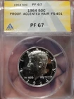 1964 Proof Kennedy Half Dollar 50c PCGS PR67 Accented Hair