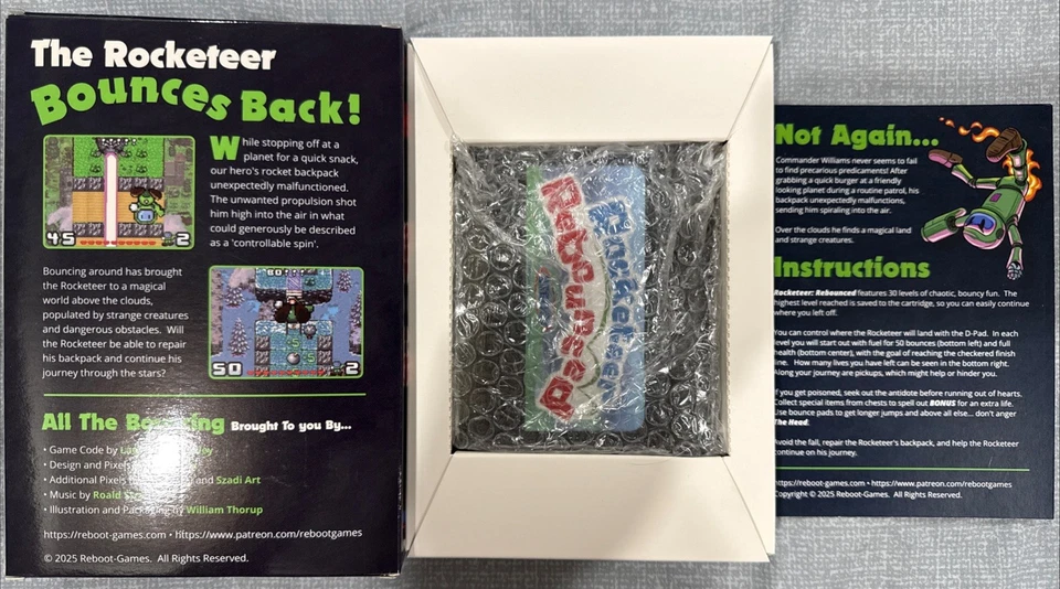 Atari Jaguar Rocketeer Rebounced New Cartridge Original Authentic Complete CIB - Image 3 of 3