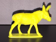MPC Donkey. Yellow Plastic from Farm Playset 1970s