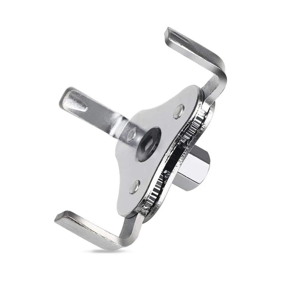 Herramienta removedora de llave de filtro de aceite ajustable para automóvil, 3 mordazas 2 vías 2-1/2 pulgadas a 4,5 pulgadas Foto 4 de 4