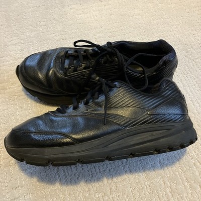 Brooks Addiction Walker Shoes Mens 11 Extra Wide Black Leather Sneakers Walking