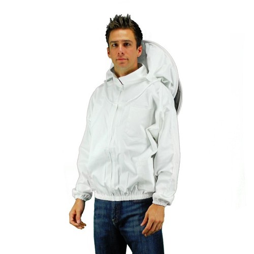 Traje de Abeja de Grado Profesional, Chaqueta - Capucha Estilo Redondo - Talla X Grande - Imagen 2 de 4
