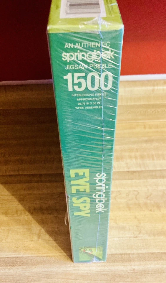 Springbok "Espía Ojo" Rana Verde con Ojos y Pies Naranjas 1500 Piezas Rompecabezas NUEVO Foto 4 de 4