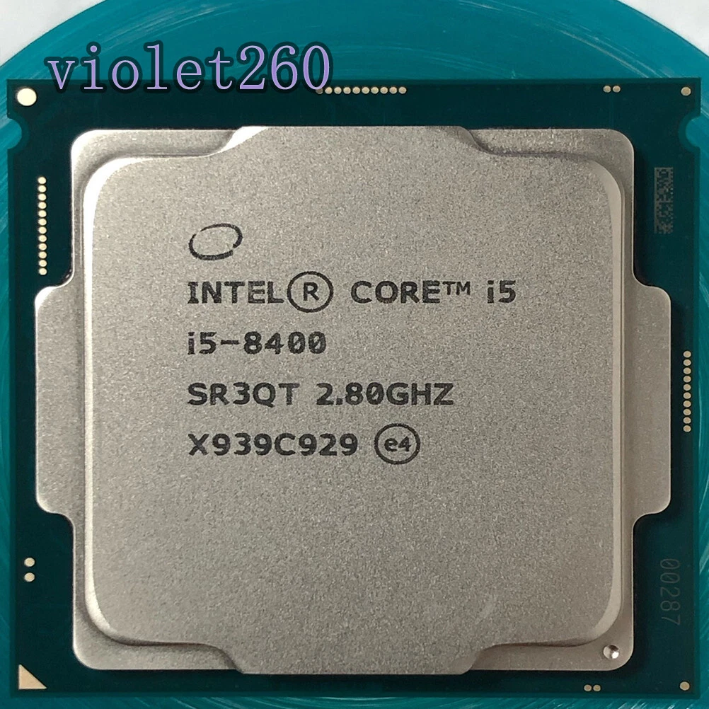 Intel Core i5-8400 Processor Model LGA 1151/H4 Socket Type 6 Core