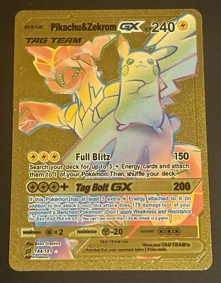 【TAG TEAM 150枚】ポケモンカード GX まとめ売り FULL ART Pikachu & Zekrom GX Tag Team ULTRA RARE SM168