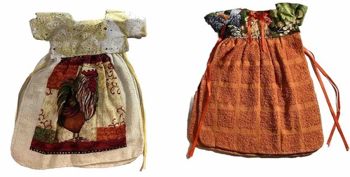 HAND MADE DECORATIVE “CHICKEN THEMED” KITCHEN TOWELS (SET OF 2)