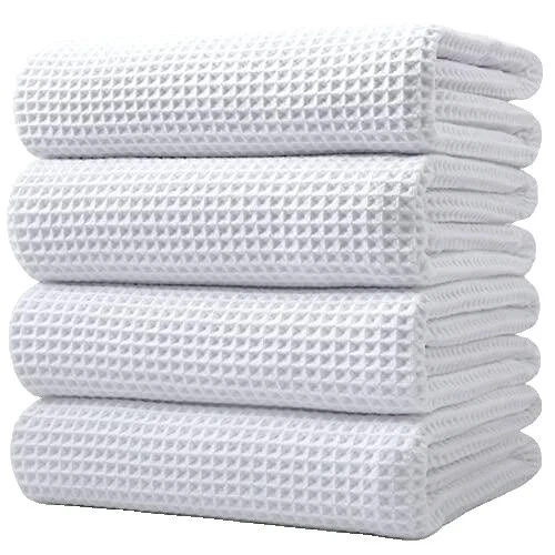 Microfiber White Bath Towels