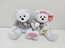Ty Beanie Baby “We do” the Bride and Groom Wedding Bear Set (11 inch)