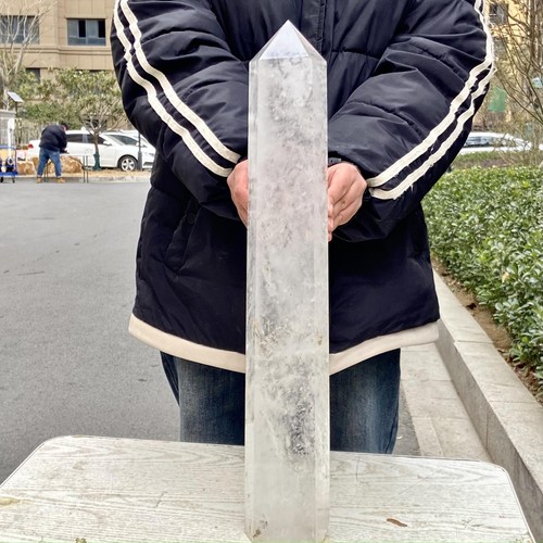 11.44LB Natural transparent white crystal pillar - therapeutic meditation - 第 5/18 張圖片