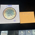 1995 1 OUNCE SILVER EAGLE MONSTER RAINBOW TONING