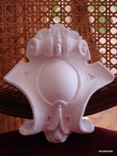 Stucco - kleine Barock - Kartusche - Spange,  Mittelstein aus Stuckgips