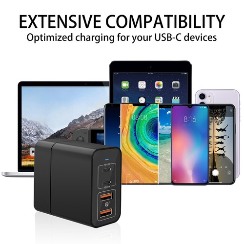 USB C Charger 48W Fast Charger with 2-Ports 18W PD 3.0 USB-C 18W QC 3.0 USB C - Picture 3 of 12