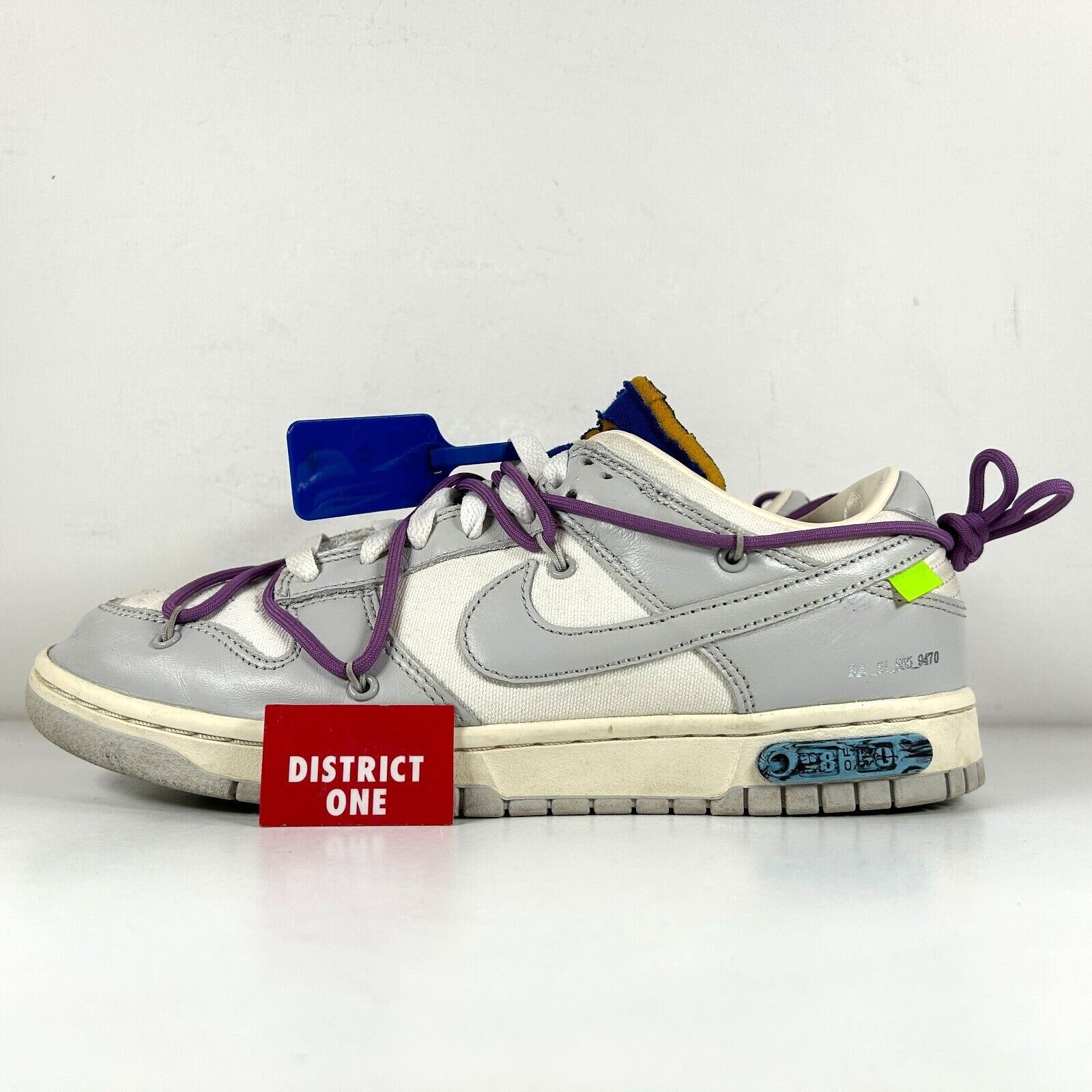OFF WHITE X NIKE Bianco sporco x Nike Dunk Low 48 Of 50 Taglia 9 5 DM1602 107