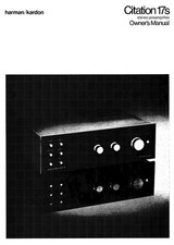Harman Kardon CITATION-17-S Amplifier Tuner Owners Manual