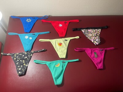Victoria Secret  Pink V-String Panties Lot (8 Mediums)