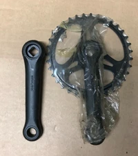 BLACK CRANKSET OFMEGA CHILD MTB CITY BIKE CHILD BIKE