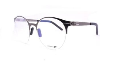 IC! Berlin M9.xls Gunmetal Round Brille Glasses Eyeglasses Frames Size 53