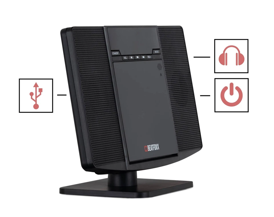 Vertikal HiFi Stereo Anlage System CD Player Bluetooth MP3 USB Wandmontage Radio - Bild 3 von 4