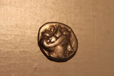 Silver greek Coin (c.100 B.C). SILVER triobol.