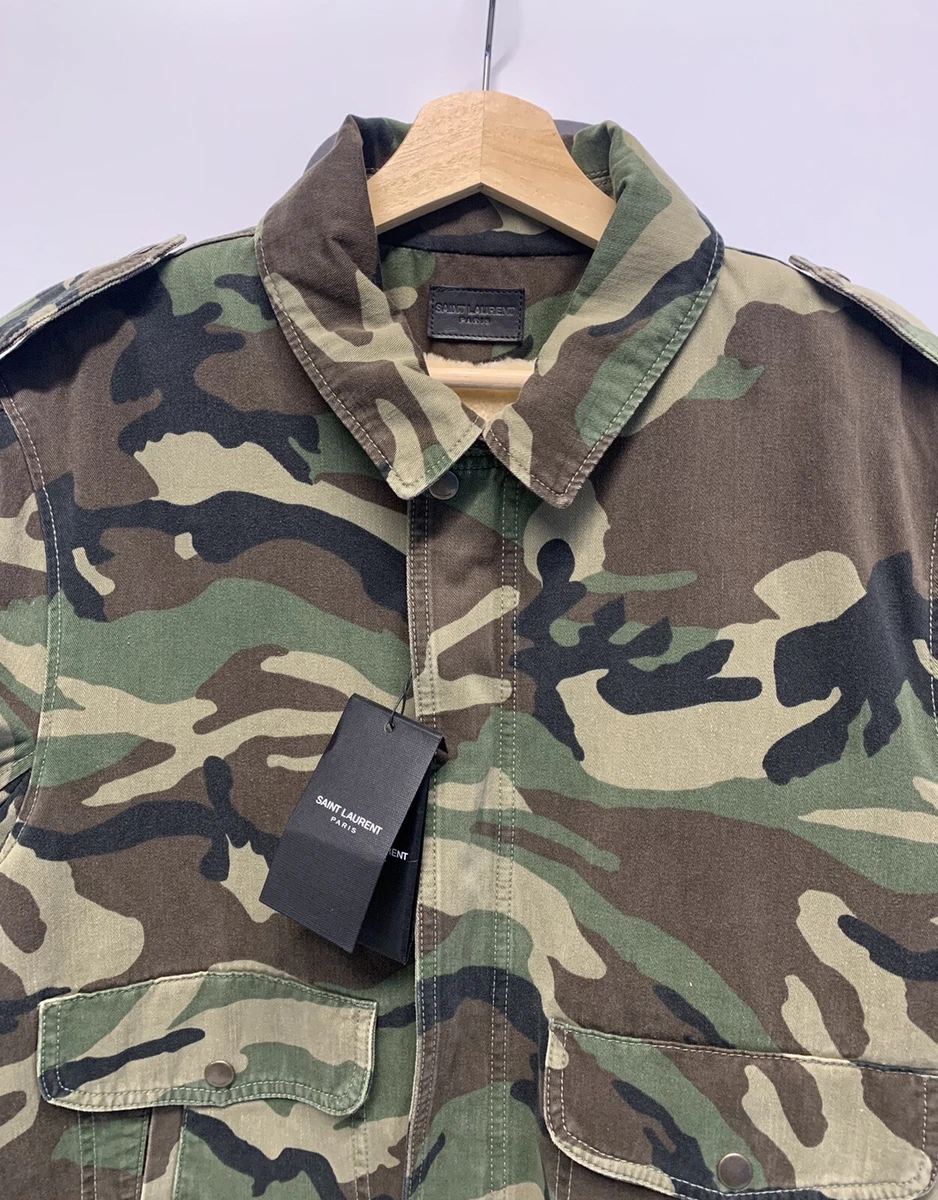 Ysl camo jacket clearance